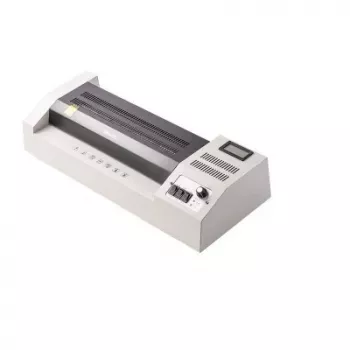 DELI Office Laminators E3895-EU A3 | 250 mm/min Karstā rullīšu laminēšana, maks. 125 mikroni, pretiestrēgšanas, aukstā laminēšana, melns/sudrabs