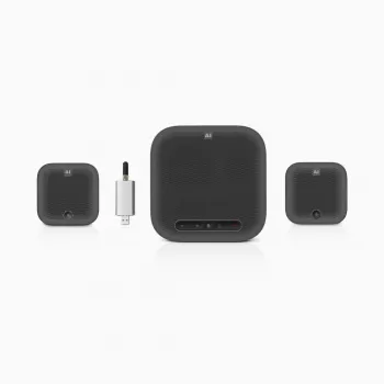 ROCWARE konferences komplekts lielām sanāksmju telpām A10W 4K UHD USB 3.1 konferences kamera ar diviem stereo mikrofoniem, 120° redzes lauks, 4x digitālā tālummaiņa, USB-C, Plug-and-Play, saderīga ar Windows, macOS, Chrome OS