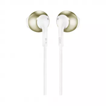 JBL T205 Champagne Gold austiņas ar mikrofonu