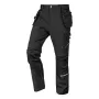 NEO TOOLS Mix&Match 4-virzienu stiepjamās darba bikses ar Cordura pastiprinājumu un holsteru kabatām, melnas, izmērs XXXL