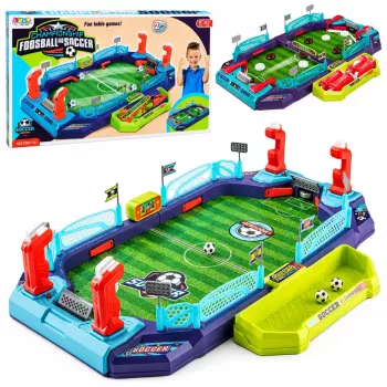 LEAN TOYS 2-in-1 galda futbola un hokeja arkādes spēle 2 spēlētājiem Counter