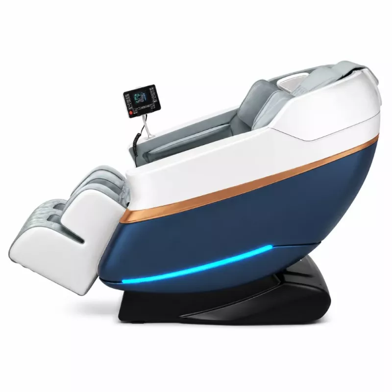 EXTRALINK 3D Zero Gravity masāžas krēsls balts-zils
