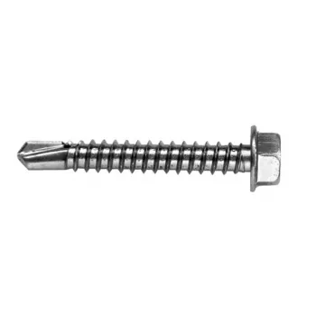 VOLTENO MF-530-4838 Pašurbjošā skrūve ar sešstūra paplāksnes galvu 4,8 x 38 mm, cinkota oglekļa tērauda, DIN 7504K, sudraba
