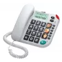 MAXCOM galda telefons KXT480 - vadu telefons ar zvanītāja ID, skaļruni, melns