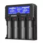 XTAR VP4L Plus 4-Slotu Li-ion/Ni-MH akumulatoru lādētājs ar LCD displeju, 2A ātra uzlāde, Power Bank funkcija