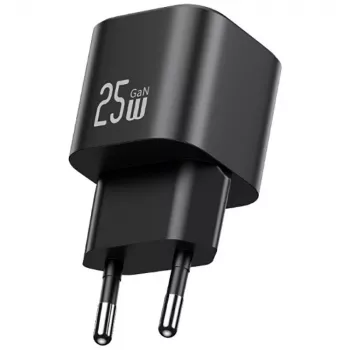 USAMS 25W GaN USB-C ātrais lādētājs - balts