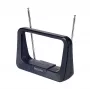 Phil iekštelpu DVB-T/T2 TV antena ar 1,8 m koaksiālo kabeli, 75 omi, 3G/4G filtrs, melna