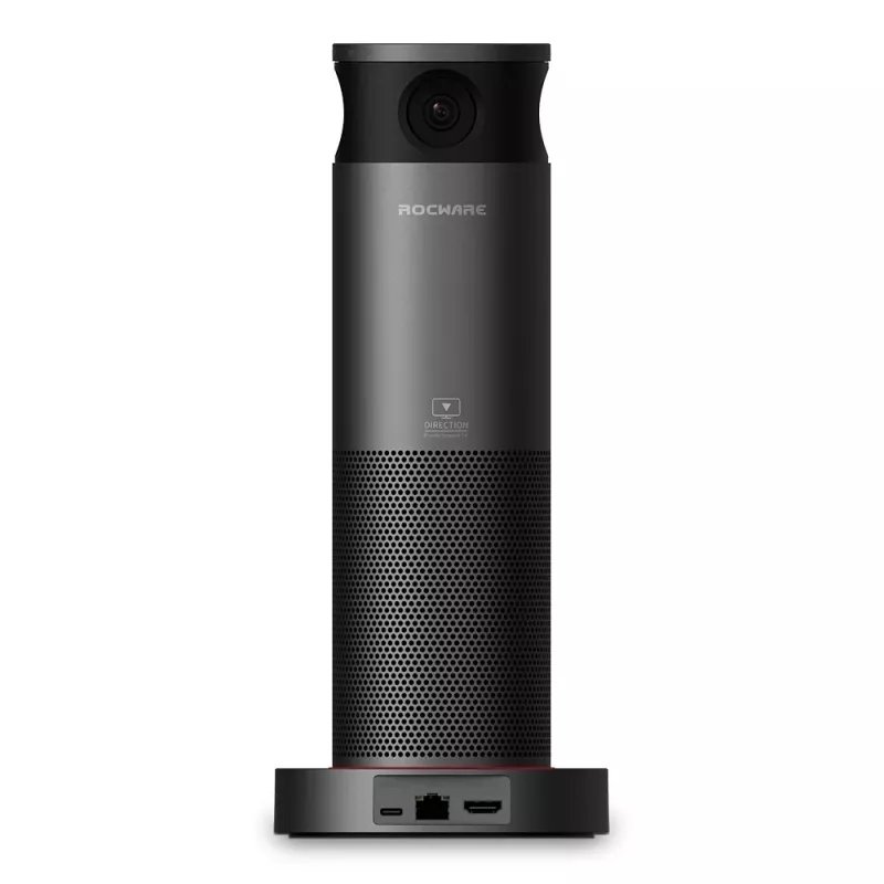 ROCWARE RC360 360° panorāmas Wi-Fi IP kamera, 1080P Full HD, divvirzienu audio, nakts redzamība, iekštelpām