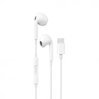 DUDAO X14ProT austiņas ar USB-C savienotāju, 1,2 m kabelis, balta