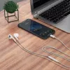 DUDAO X14ProT austiņas ar USB-C savienotāju, 1,2 m kabelis, balta