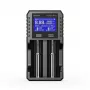 XTAR VX2 PRO SET daudzkimiju viedais akumulatoru lādētājs ar USB-C ieeju un power bank funkciju