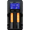 XTAR VX2 PRO SET daudzkimiju viedais akumulatoru lādētājs ar USB-C ieeju un power bank funkciju