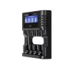 XTAR L4 PRO Universāls viedais akumulatoru lādētājs Li-ion un Ni-MH/Ni-CD ar USB-C un LCD displeju