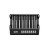 XTAR MX8 8 nodalījumu universāls USB-C akumulatoru lādētājs Li-ion/Ni-MH, 0.25A-2A, LED indikatori, 0V aktivizācija