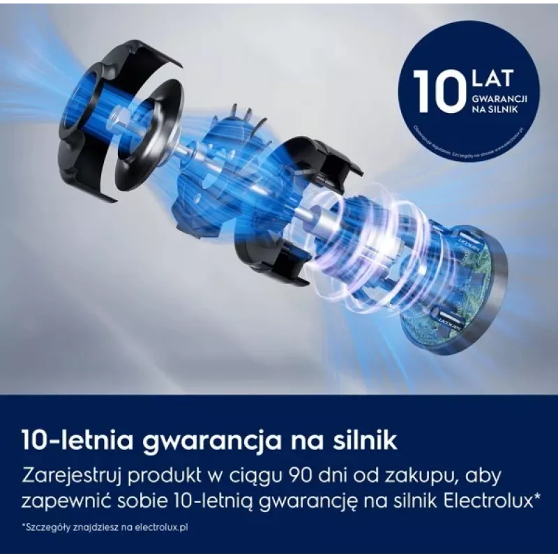 Electrolux Clean 600 EP61CB21W bezvadu kāta putekļsūcējs, 21.6V, 55 min darbības laiks, 0.3L putekļu tvertne, balts