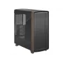 Fractal Design Summit Black TG Light Tint vidējā torņa datora korpuss ar valrieksta koka priekšējo paneli