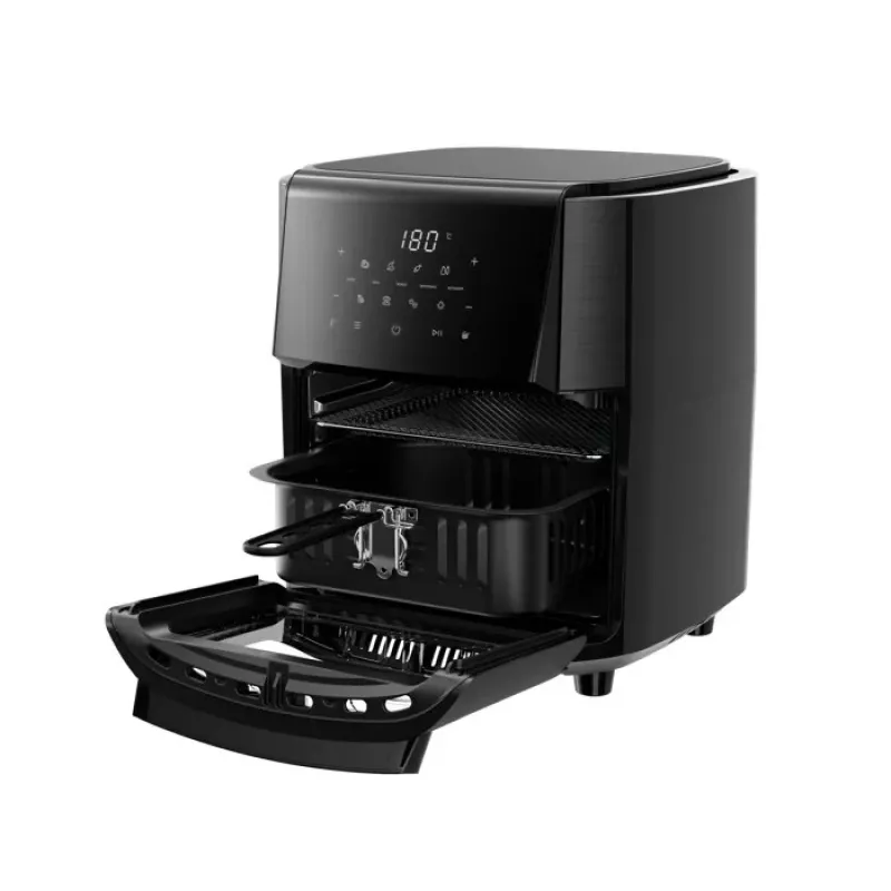 Electrolux AirFryer 800 EAF12B 3,5L digitālais skārienekrāna fritieris, 1500W, 8 programmas, melns