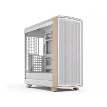 Fractal Design Summit Chalk White TG Clear Tint vidējais torņa korpuss ar īsta ozola priekšējo paneli