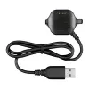 Garmin Forerunner 20/25 lādēšanas klipsis un datu kabelis - 1m USB-A uz patentētu klipsi, melns