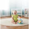 B-KIDS Rollabout Ball Top Infantino – Mētru krāsas kraušanas un griešanās rotaļlieta ar grabējošām pērlītēm zīdaiņiem no 6 mēnešiem