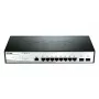 D-Link DGS-1210-10/ME/E viedais pārvaldāmais slēdzis, 8x Gigabit Ethernet, 2x SFP, uzstādāms statīvā