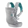 B-KIDS Infantino 4-in-1 pārveidojamais mazuļa nēsātājs, pelēks, 3.6–14.5 kg, JPMA sertificēts, ar noņemamu Wonder Cover™ priekšautiņu