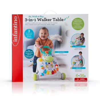 B-KIDS Pusher 3-in-1 Horse Infantino Grow-with-Me Activity Rider