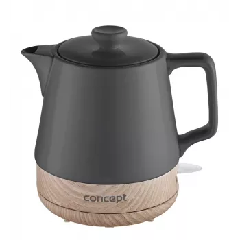 Concept RK0062 Keramiskā elektriskā tējkanna 1,2L 1500W Ziedu baltā