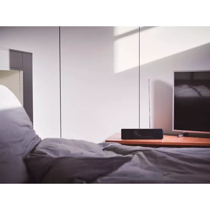 Philips SDV5225/12 iekštelpu TV antena ar regulējamu pastiprinājumu, 1,8 m koaksiālais kabelis, 75 omi, 3G/4G filtrs, DVB-T/T2