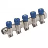 Caleffi 5R sērijas termostatiskais maisīšanas vārsts 3/4 inch NPT ieplūde x 1/2 inch NPT izplūde, bezsvina misiņš, ASSE 1017
