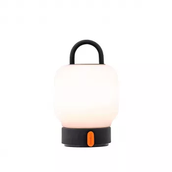 KOODUU uzlādējamā galda lampa LOOME pelēka | 3 pakāpju skārienjutīgs dimmeris, 2200mAh akumulators, USB-C, silta balta LED