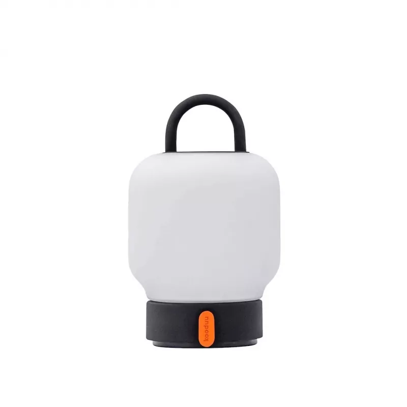 KOODUU uzlādējamā galda lampa LOOME pelēka | 3 pakāpju skārienjutīgs dimmeris, 2200mAh akumulators, USB-C, silta balta LED