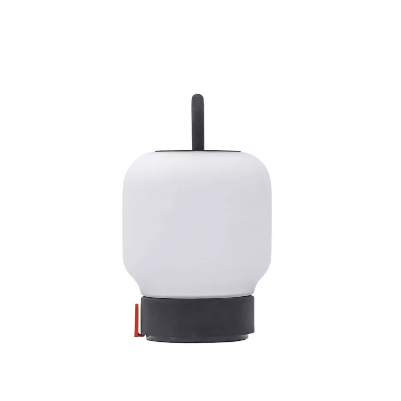 KOODUU uzlādējamā galda lampa LOOME pelēka | 3 pakāpju skārienjutīgs dimmeris, 2200mAh akumulators, USB-C, silta balta LED
