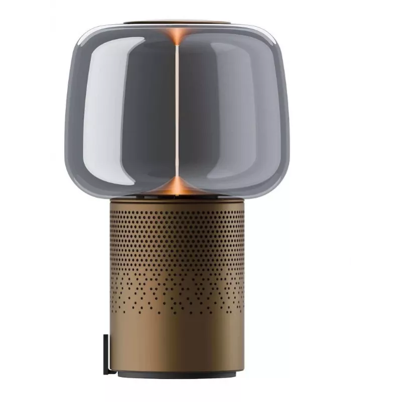 KOODUU Serena Play pārnēsājama LED lampa ar Bluetooth skaļruni brūna