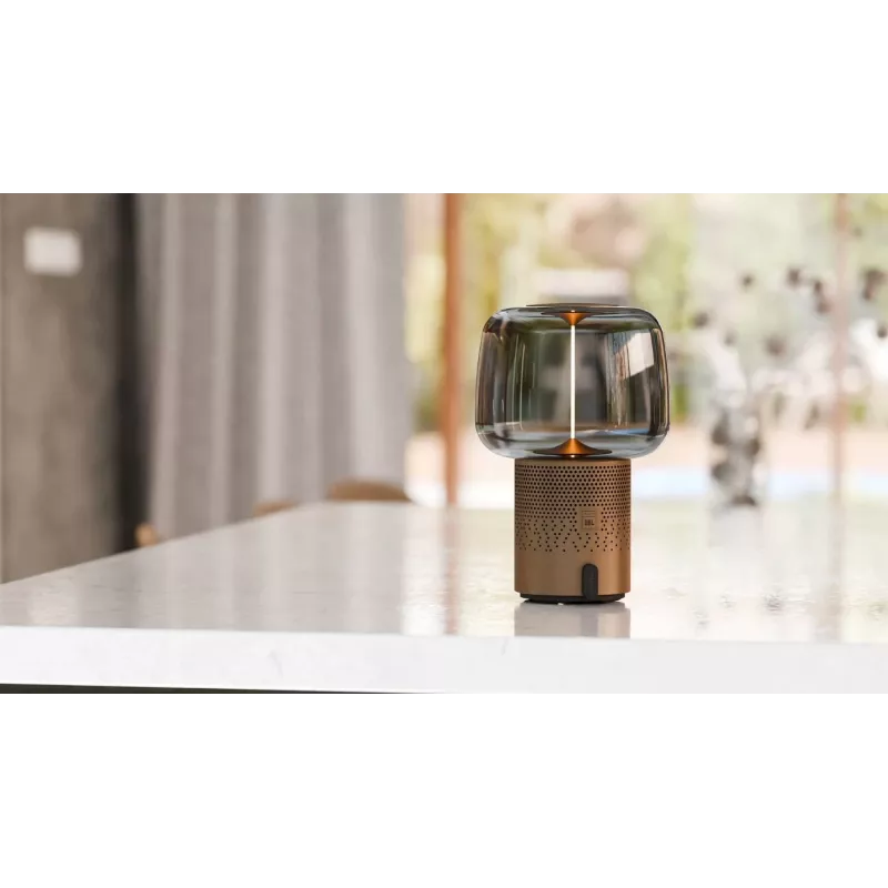 KOODUU Serena Play pārnēsājamā LED lampa ar Bluetooth skaļruni pelēka