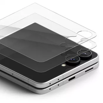 Ringke Cover Display Pro 2-Pack rūdīta stikla ekrāna aizsargs Galaxy Z Flip 8 - caurspīdīgs