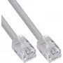 InLine® apaļš modulārais kabelis RJ12, vīrietis-vīrietis, 6 serdeņi, 6P6C, 3 m, pelēks