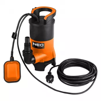 NEO TOOLS 04-745 Zemūdens netīrā ūdens sūknis 400W, 8000 l/h, 5 m spiediens, pludiņslēdzis, 10 m kabelis