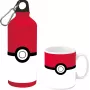 Pokemon alumīnija pudele 500ml ar keramikas krūzi komplektā