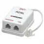 Intellinet ADSL sadalītājs/filtrs RJ11 vīrietis uz 2x RJ11 sieviete, balts
