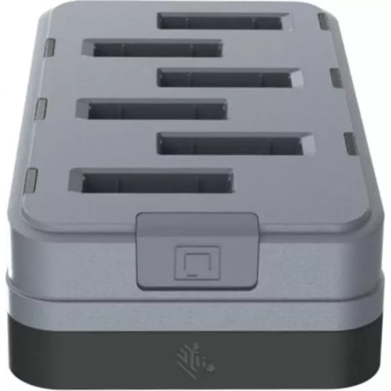Zebra WS301 6-Slotu rezerves akumulatoru lādētājs, ļauj uzlādēt 6 akumulatorus. Valsts - USB Type C