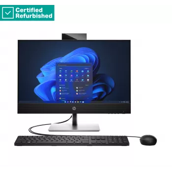 RENEW SILVER HP Pro 440 G9 AIO All-In-One - i7-13700T, 16GB, 512GB SSD, 23.8 FHD Non-Touch AG, Height Adjustable, NO SPEAKERS, USB Mouse, Win 11 Pro, 1 years