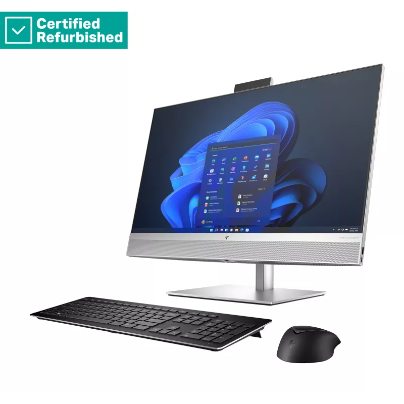 RENEW SILVER HP Elite 870 G9 AIO All-In-One 27 - i7-14700, 32GB, 1TB SSD, 27 FHD Non-Touch AG, FPR, Height Adjustable, USB Mouse, Win 11 Pro, 1 years (99A42ETR#ABZ)