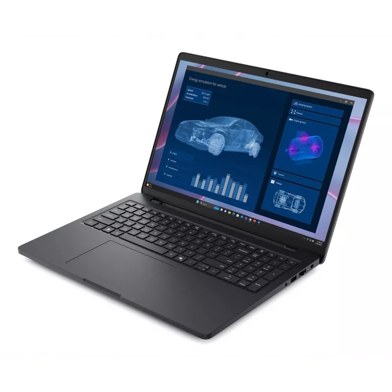 DELL Pro Max 16 MC16255 Copilot+ PC AMD Ryzen AI 5 PRO 340 klēpjdators 40,6 cm (16) Full HD+ 16 GB LPDDR5x-SDRAM 256 GB SSD Wi-Fi 7 (802.11be) Windows 11 Pro Melns Angļu