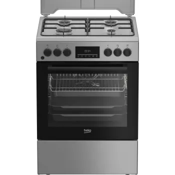 BEKO Plīts FBM62320SDS, platums 60 cm, A, gāze/elektriskā, LED ekrāns