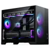 PHANTEKS XT M3 PC korpuss, mini korpuss + D30 PWM Regular Airflow D-RGB ventilatori, 3 gab. komplekts, melns