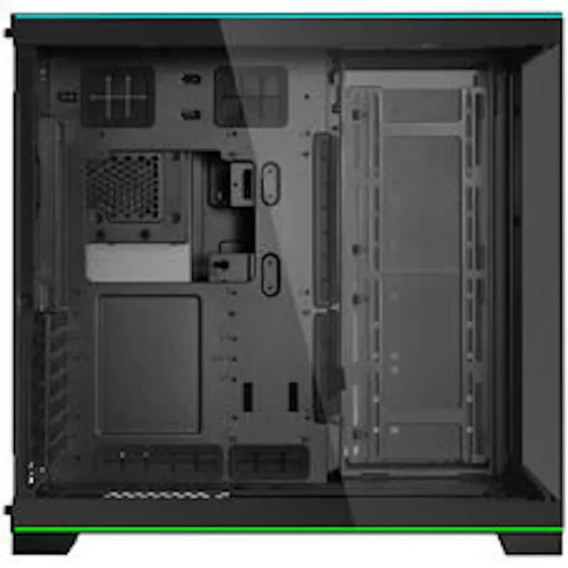 Lian Li O11D EVO RGB PC korpusa komplekts + HydroShift II LCD-S 360TL AiO + 6x UNI FAN SL-INF 120 Reverse Blade ventilatori + UNI HUB SL-INF - melns