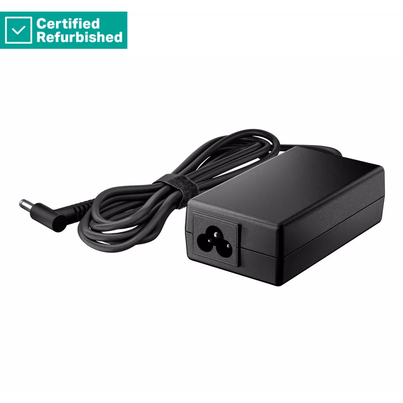 RENEW GOLD HP 65W Smart AC tīkla adapteris klēpjdatora lādētājs 4.5mm cilindrisks gals ar 7.4mm dongle / saderīgs ar HP 200-series, ProBook 400/600-series, EliteBook 700/800-series