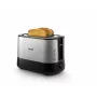 Philips Viva Collection Toasteris HD2637/90 Īpaši platas 2 slotu tosteris ar maizīšu sildītāju Melns/Bojāts iepakojums