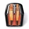 Philips Viva Collection Toasteris HD2637/90 Īpaši platas 2 slotu tosteris ar maizīšu sildītāju Melns/Bojāts iepakojums